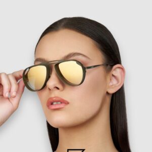 ⁦Vysen The Tom - T6  Dark Military Green Matte Frame Gold Mirror Gradient Lenses⁩ - الصورة ⁦5⁩