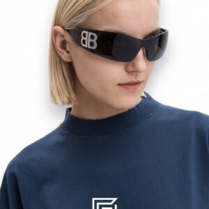 Balenciaga BB0359S Black Lenses Gold Logo - Image 8