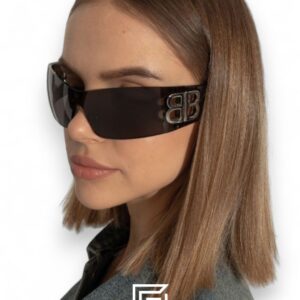 Balenciaga BB0359S Black Lenses Gold Logo - Image 5