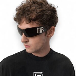 Balenciaga BB0359S Black Lenses Gold Logo - Image 6