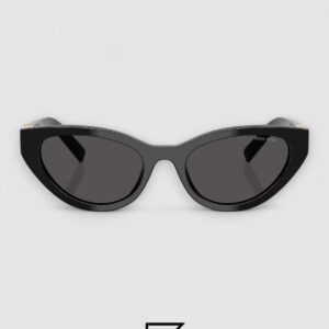 Miu Miu MUA04 16K08Z Black Lenses and Black Frame With Gold Logo - Image 2
