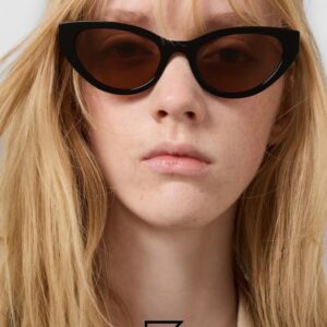 Miu Miu MUA04 16K08Z Black Lenses and Black Frame With Gold Logo - Image 6
