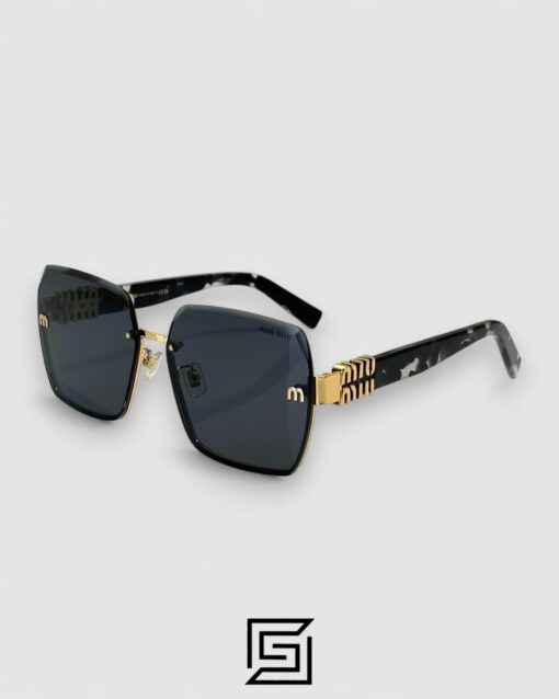 Miu Miu MU60ZS Black Lenses and Gold Frame
