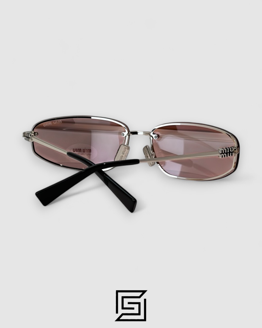 Miu Miu MUA50S Pink Lenses and Silver Frame - Image 8