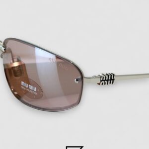 Miu Miu MUA50S Pink Lenses and Silver Frame - Image 6