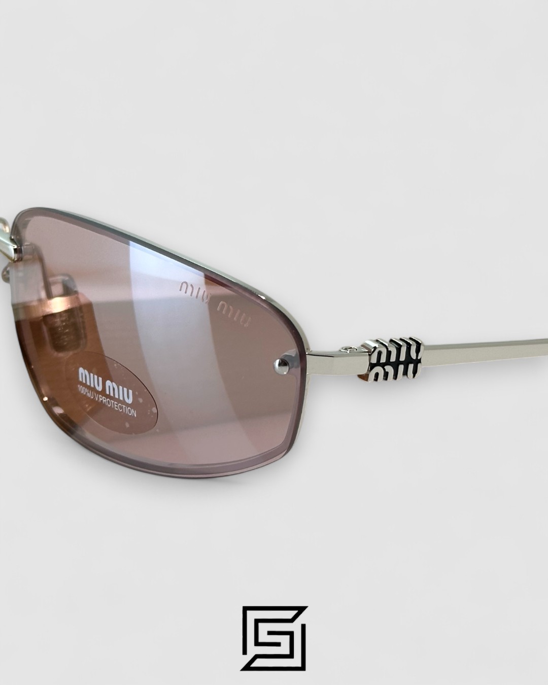 Miu Miu MUA50S Pink Lenses and Silver Frame - Image 6
