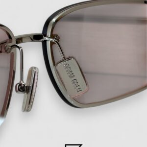 Miu Miu MUA50S Pink Lenses and Silver Frame - Image 3