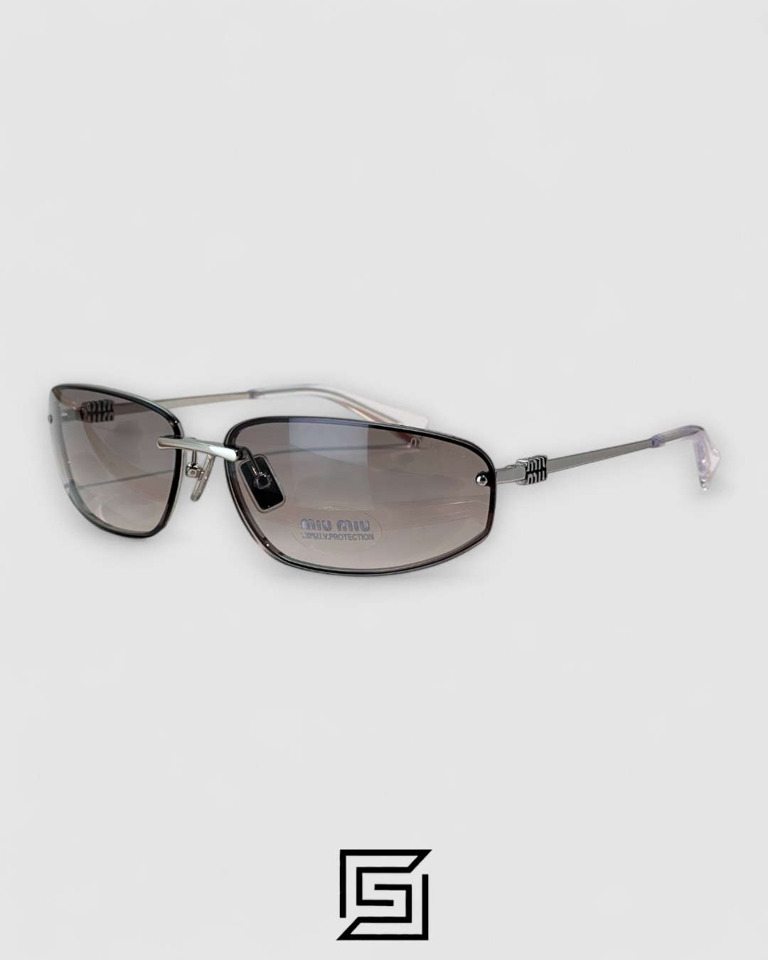 Miu Miu MUA50S Pink Lenses and Silver Frame