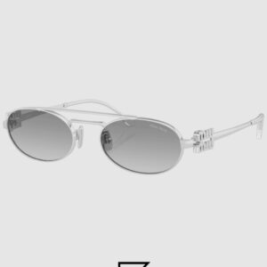 Miu Miu MU54ZS Grey Lenses and Silver Frame - Image 1