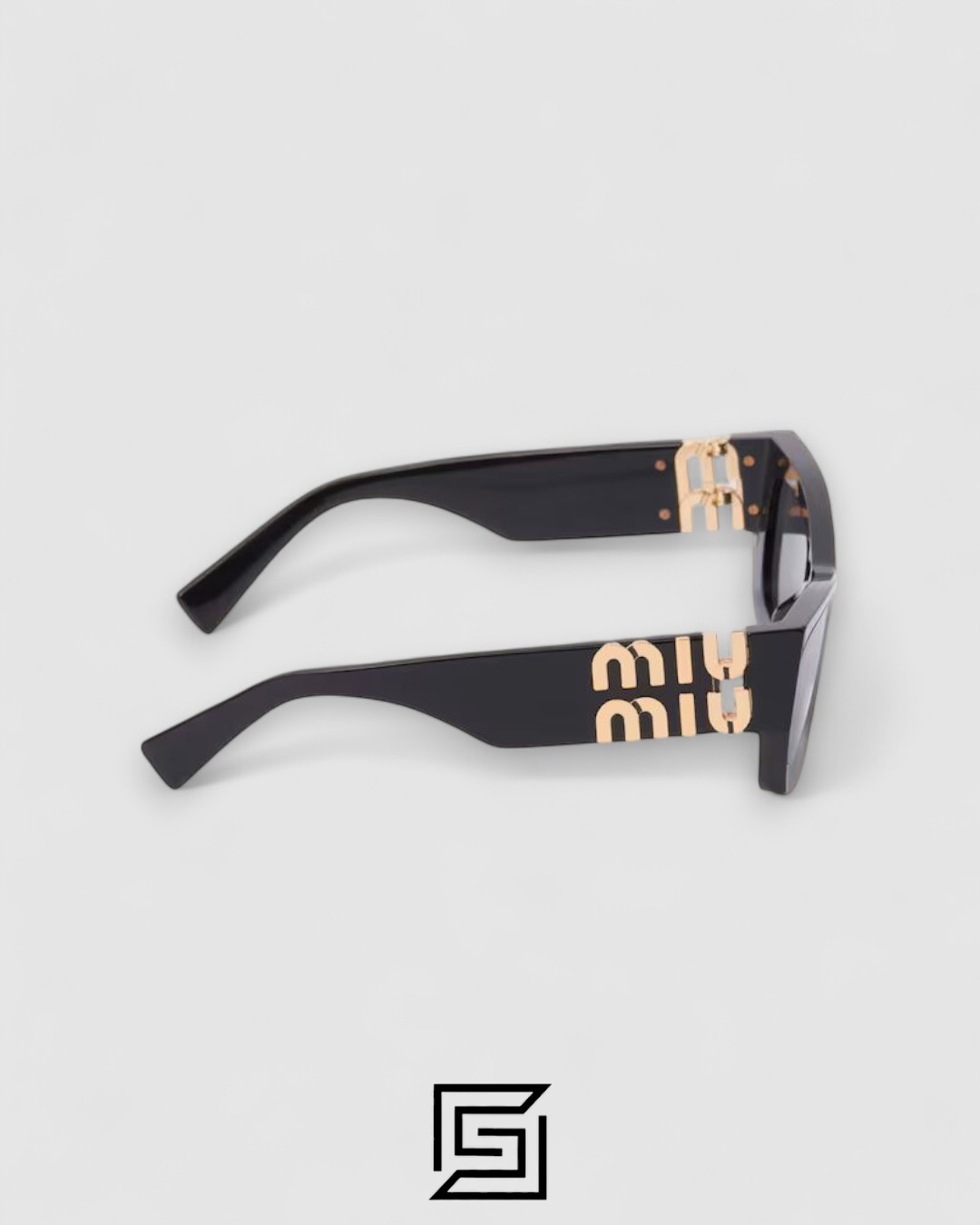 Miu Miu SMU09WS Black Lenses and Black Frame - Image 4