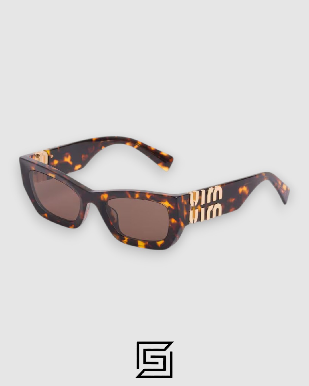 Miu Miu SMU09WS Brown Lenses and Tiger Brown Frame