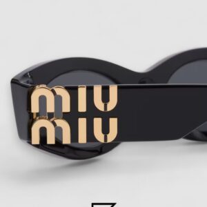 ⁦Miu Miu SMU11w Black Lenses and Black Frame⁩ - الصورة ⁦4⁩