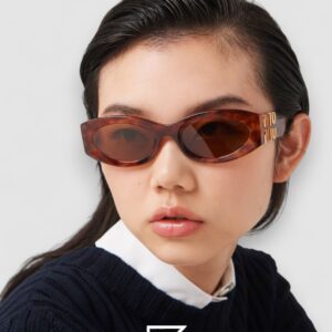 Miu Miu SMU11w Brown Lenses and Tiger Brown Frame - Image 5