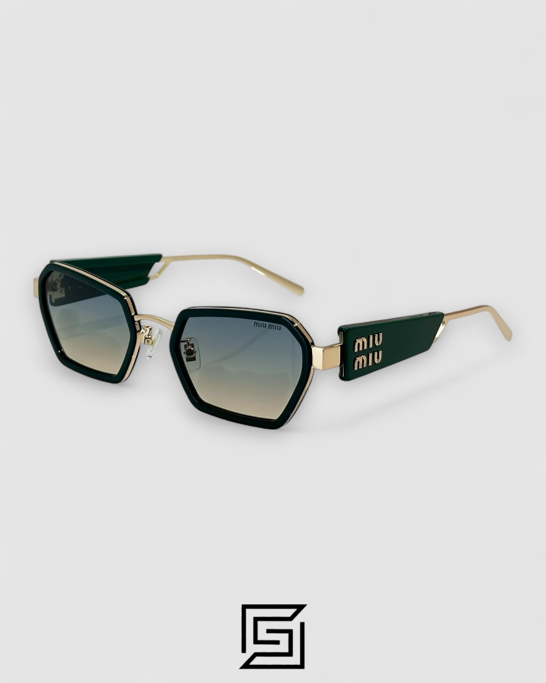 Miu Miu MU61 Light Green Lenses and Green Frame