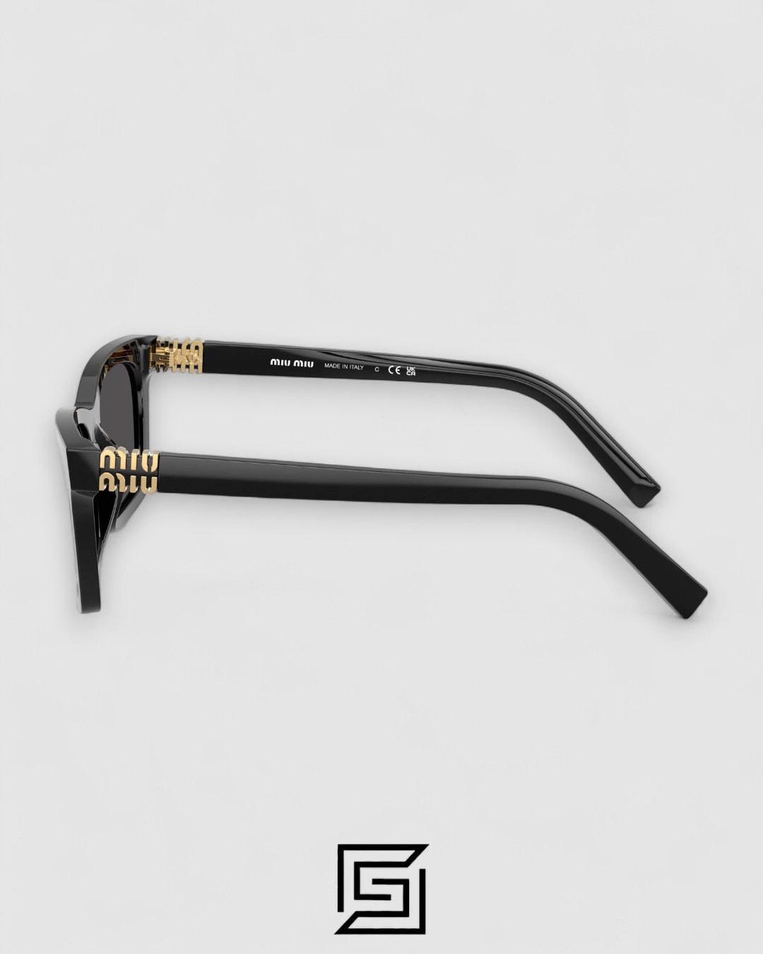 Miu Miu SMUA05 Black Lenses and Black Frame - Image 4