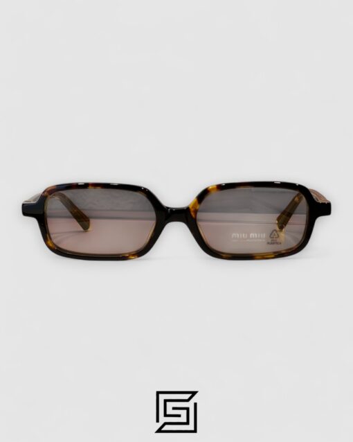 Alternative view of Miu Miu SMU11Z Red Lenses and Tiger Brown Frame