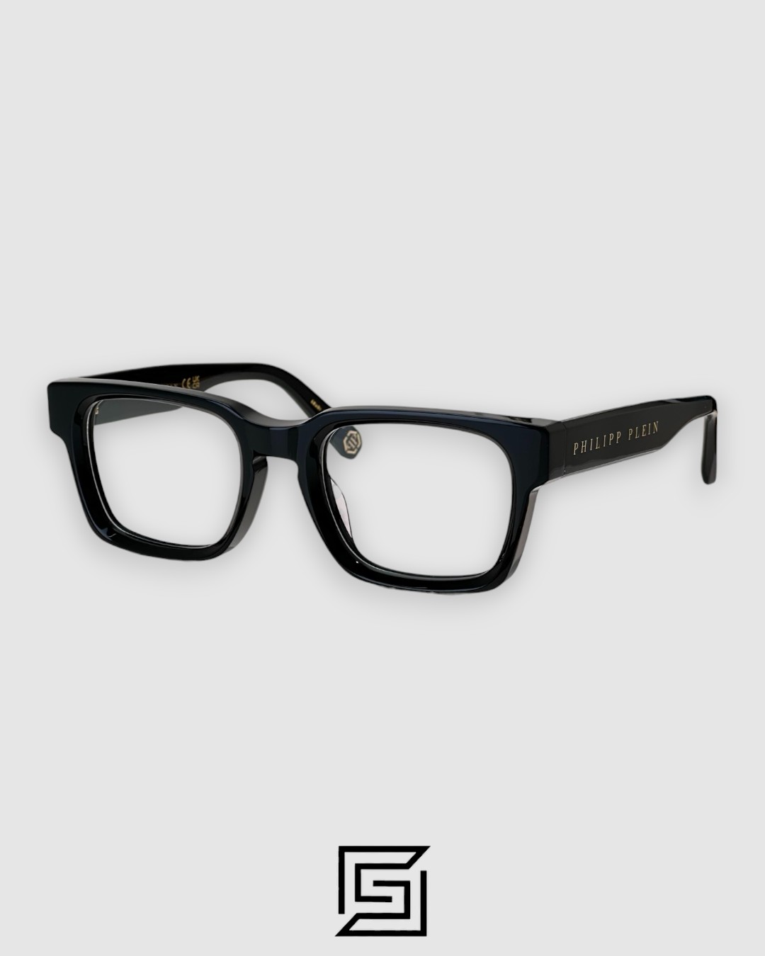 PHILIP PELEN Dark Shapes VPP145M Black Frame Gold Logo