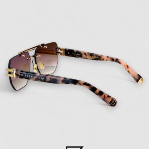 ⁦PHILIP PELEN Star Light VPP087M Brown Lenses Gold Frame⁩ - الصورة ⁦2⁩