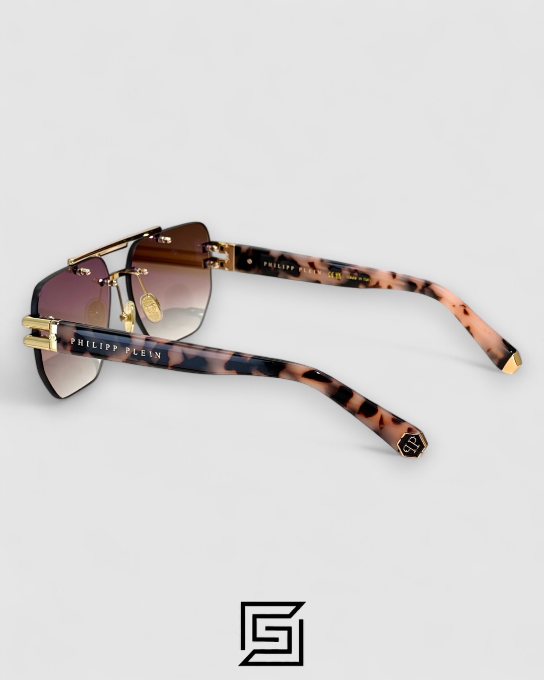 ⁦PHILIP PELEN Star Light VPP087M Brown Lenses Gold Frame⁩ - الصورة ⁦2⁩
