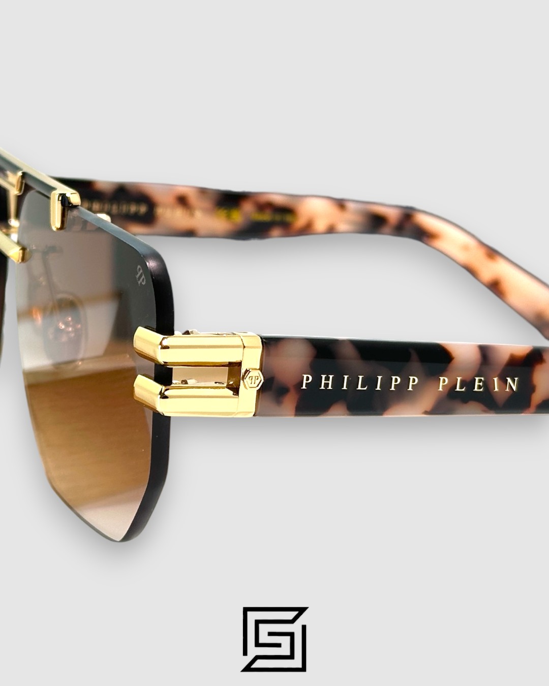 ⁦PHILIP PELEN Star Light VPP087M Brown Lenses Gold Frame⁩ - الصورة ⁦4⁩