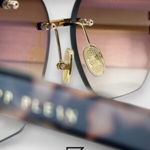 ⁦PHILIP PELEN Star Light VPP087M Brown Lenses Gold Frame⁩ - الصورة ⁦6⁩