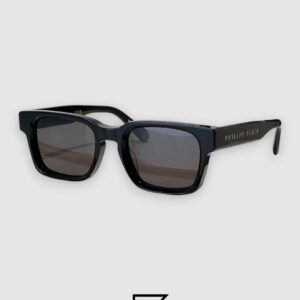 PHILIP PELEN Dark Shapes VPP145M Black Lenses Black Frame Gold Logo - Image 1