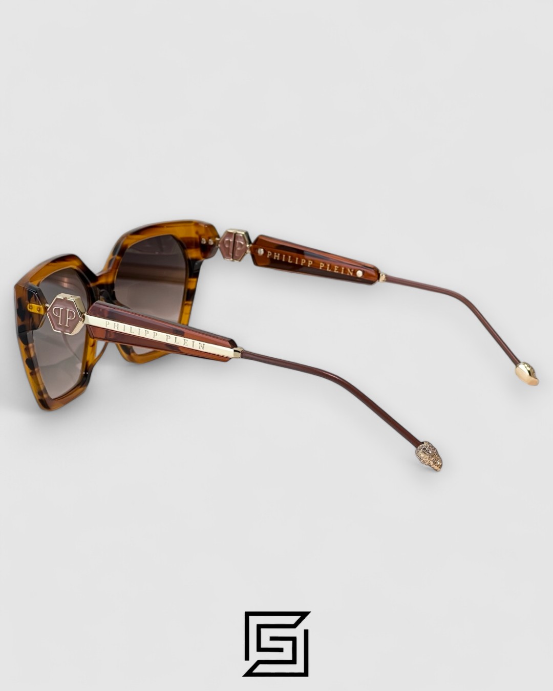 PHILIP PELEN Blink Blaze VPP068S Brown Lenses Tiger Brown Gold Frame - Image 4