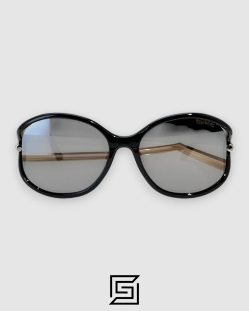 Alternative view of Tom Ford FT1090 Silver Mirror Lenses and Black Frame