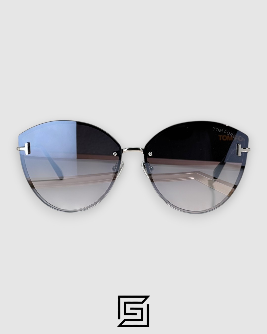 Tom Ford FT1106 Silver Mirror Lenses and Silver Frame - Image 2