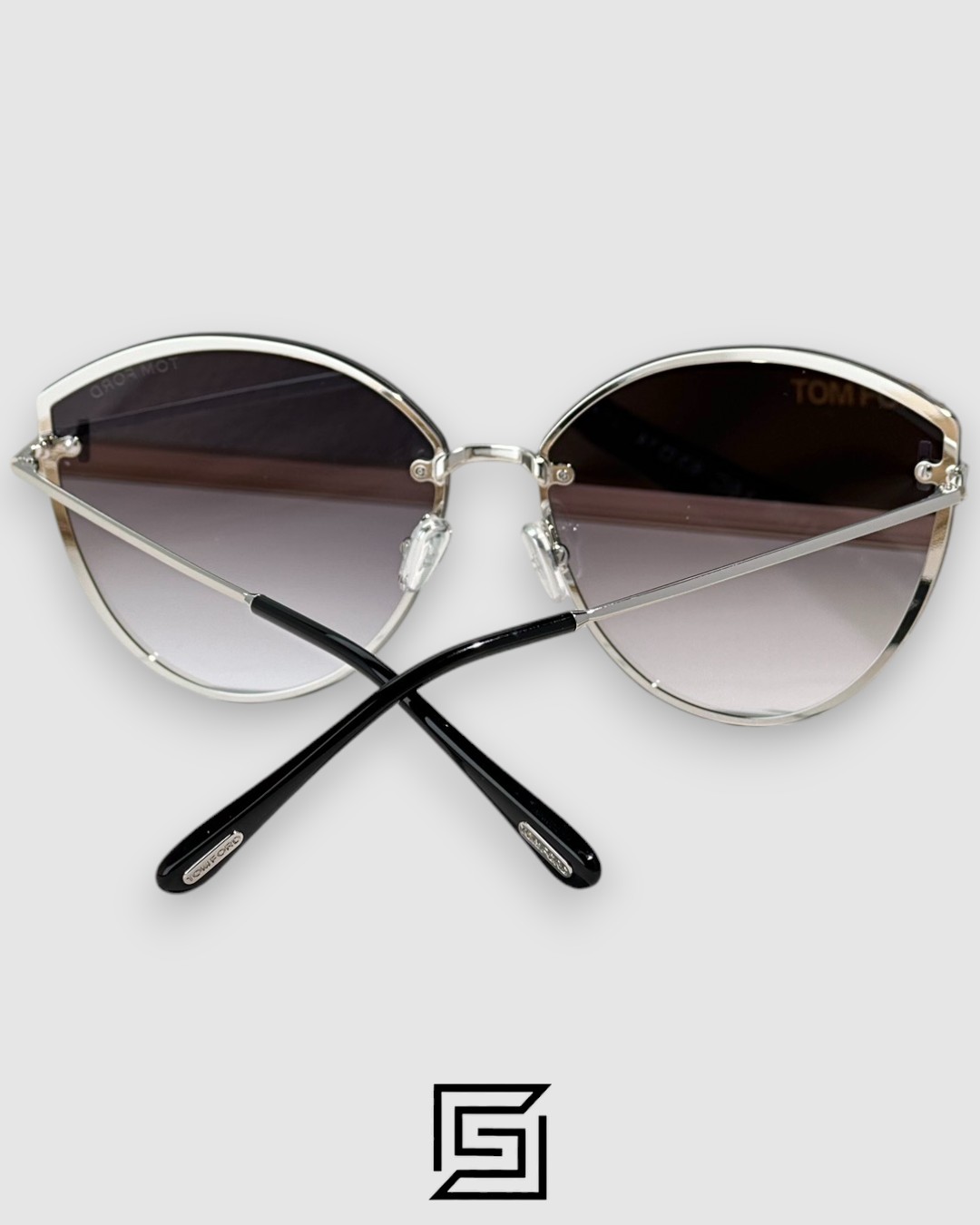 Tom Ford FT1106 Silver Mirror Lenses and Silver Frame - Image 4