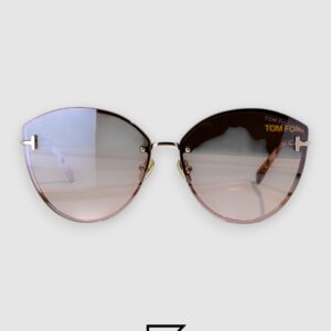 Tom Ford FT1106 Brown Mirror Lenses and Gold Frame - Image 2