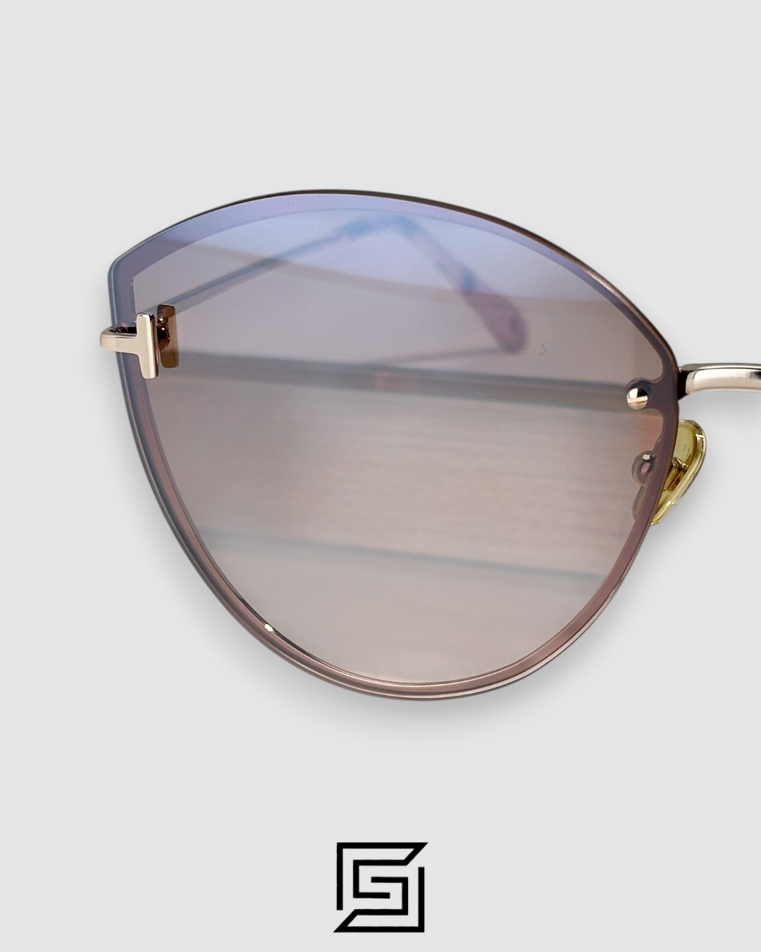 Tom Ford FT1106 Brown Mirror Lenses and Gold Frame - Image 8