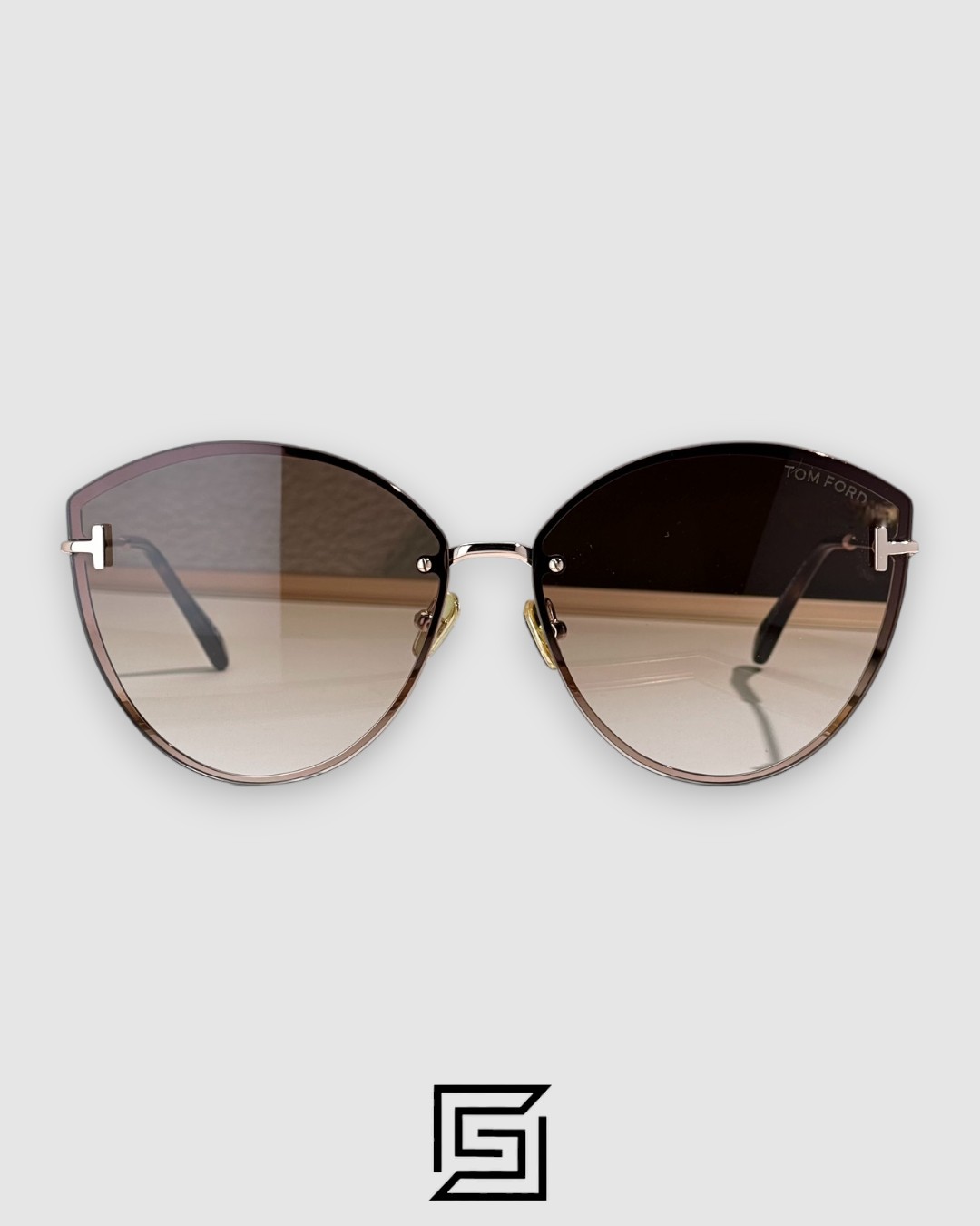 Tom Ford FT1106 Honey Lenses and Gold Frame - Image 2