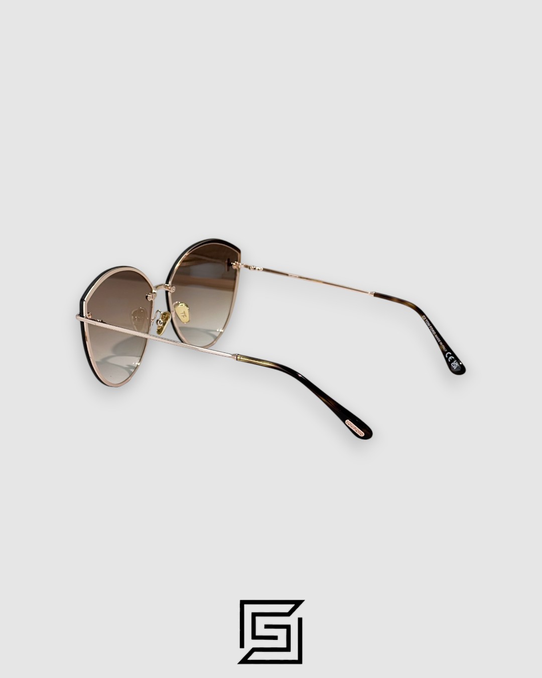 Tom Ford FT1106 Honey Lenses and Gold Frame - Image 3