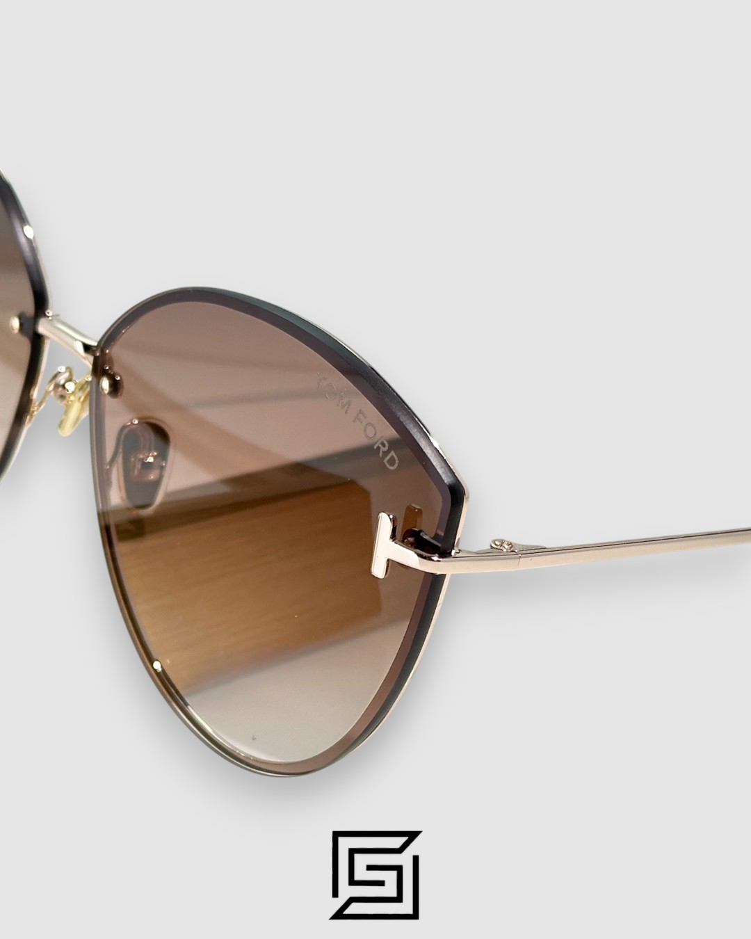 Tom Ford FT1106 Honey Lenses and Gold Frame - Image 6
