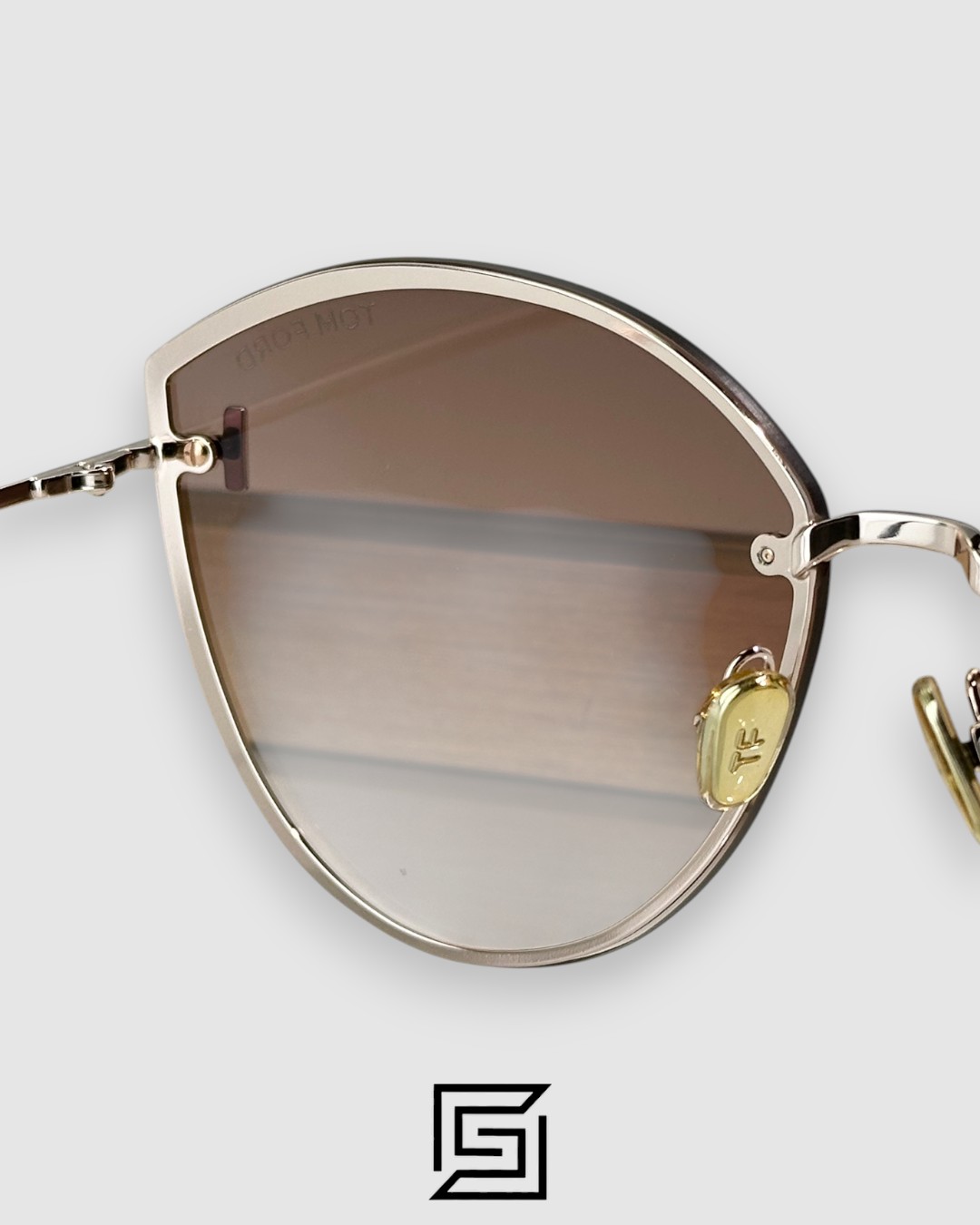 Tom Ford FT1106 Honey Lenses and Gold Frame - Image 7