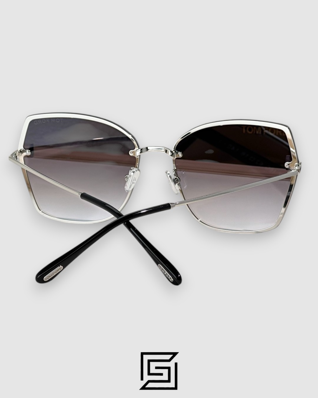 ⁦Tom Ford FT1107 Silver Mirror Lenses and Silver Frame⁩ - الصورة ⁦4⁩