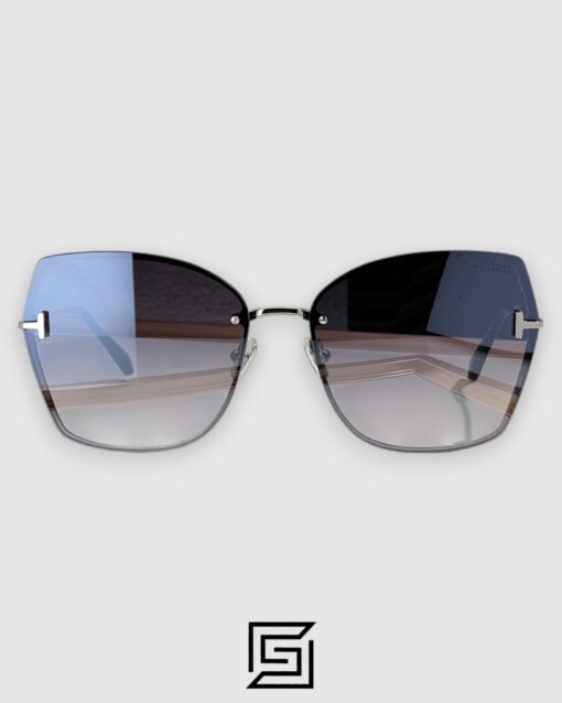 Alternative view of Tom Ford FT1107 Silver Mirror Lenses and Silver Frame