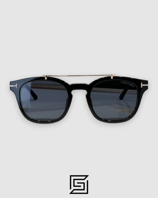 Alternative view of Tom Ford Clip On TF5532 Black Lenses and Black Frame