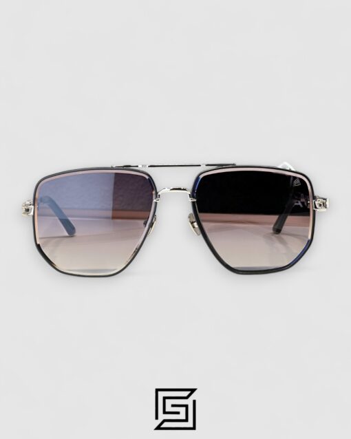 Alternative view of MAYBACH THE LENS Grey Lenses Silver Frame