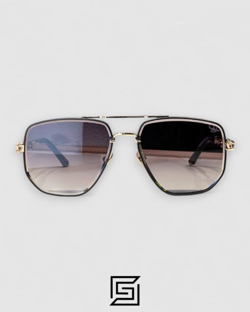 Alternative view of MAYBACH THE LENS Grey Lenses Gold Frame