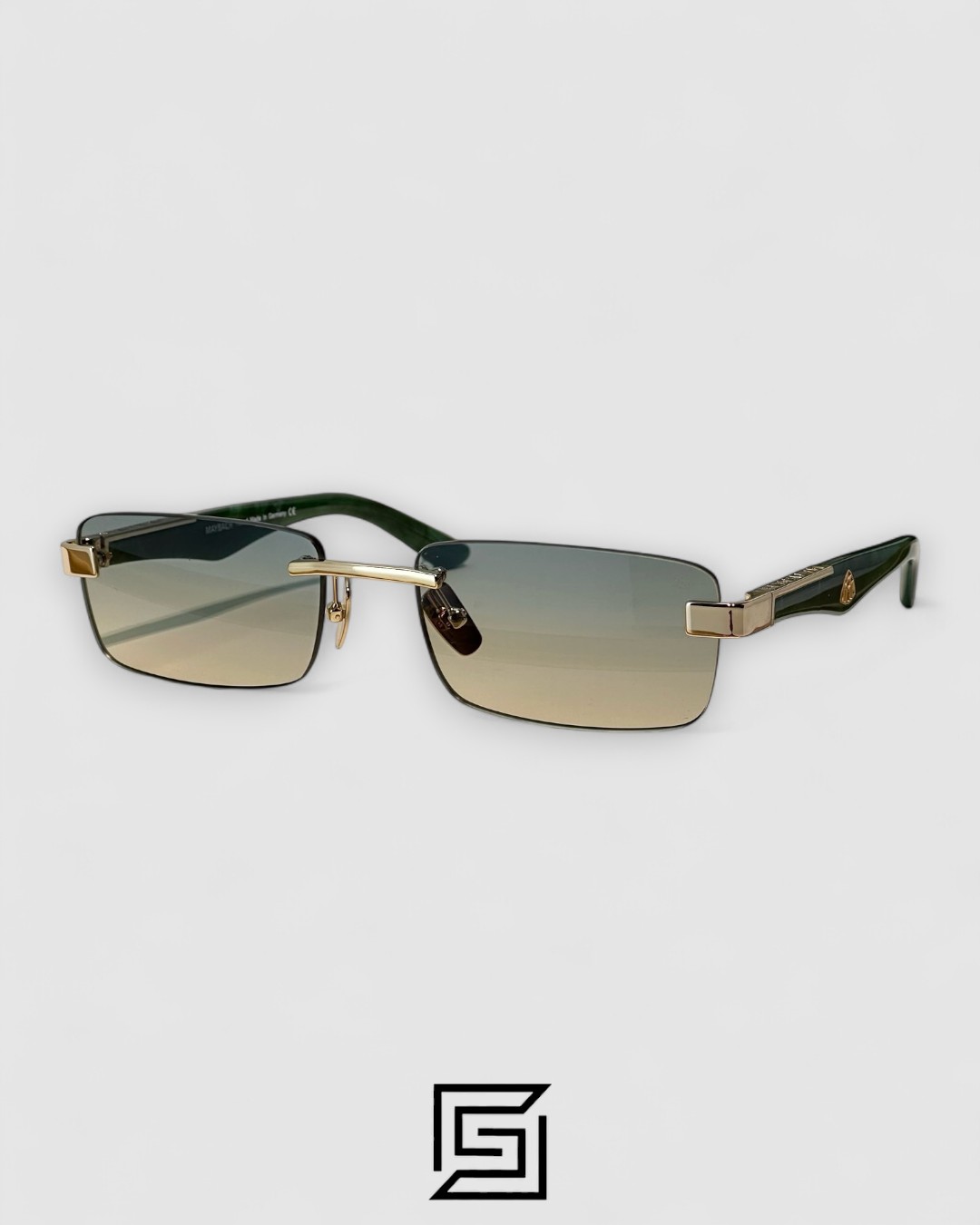 THE ARTIST 3 Green Leanses Gold Framless Green Arm