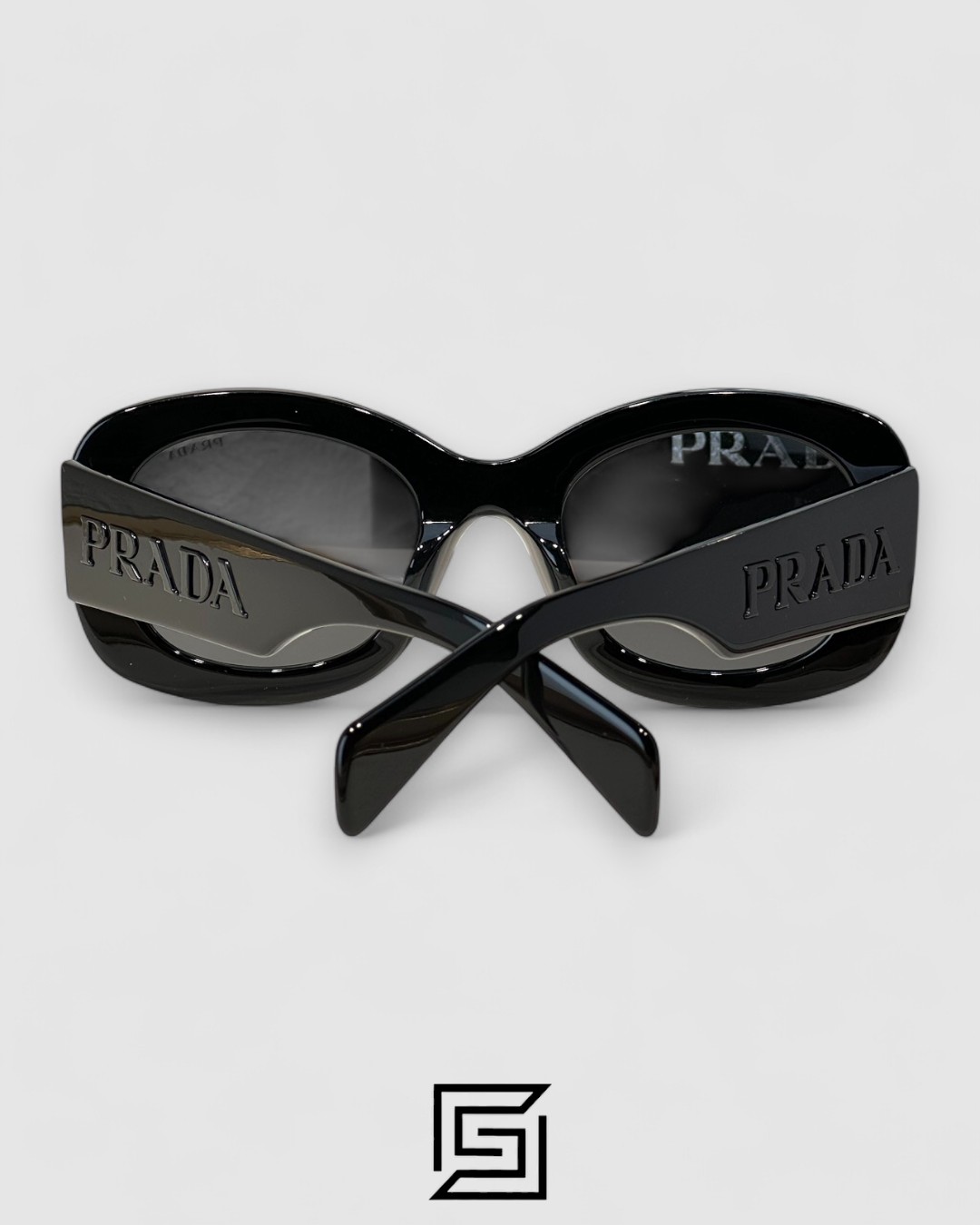 Prada PRA 13S Black Lenses Black Frame - Image 5