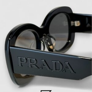 Prada PRA 13S Black Lenses Black Frame - Image 7