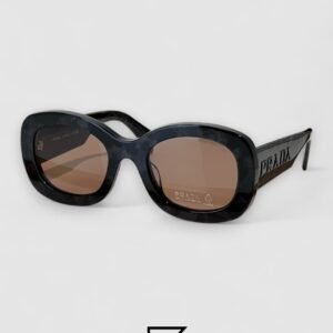 Prada PRA 13S Brown Lenses Marble Grey Frame - Image 1