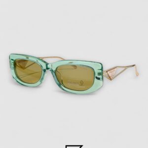 Prada SPR 14Y Clear Olive Light Filter Lenses Green Frame - Image 1