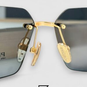 Prada SPR A55 Olive Lenses Gold Frame - Image 6