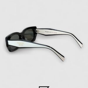 Prada PRB05 Black Lenses Black Frame White Arm - Image 3