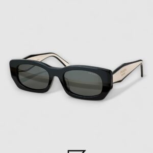 Prada PRB05 Black Lenses Black Frame White Arm - Image 1