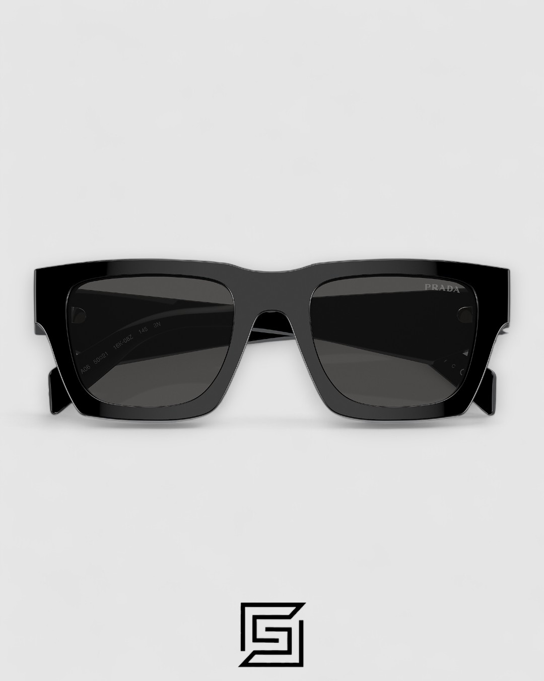 Prada SPR A06S Black Lenses Black Frame - Image 3